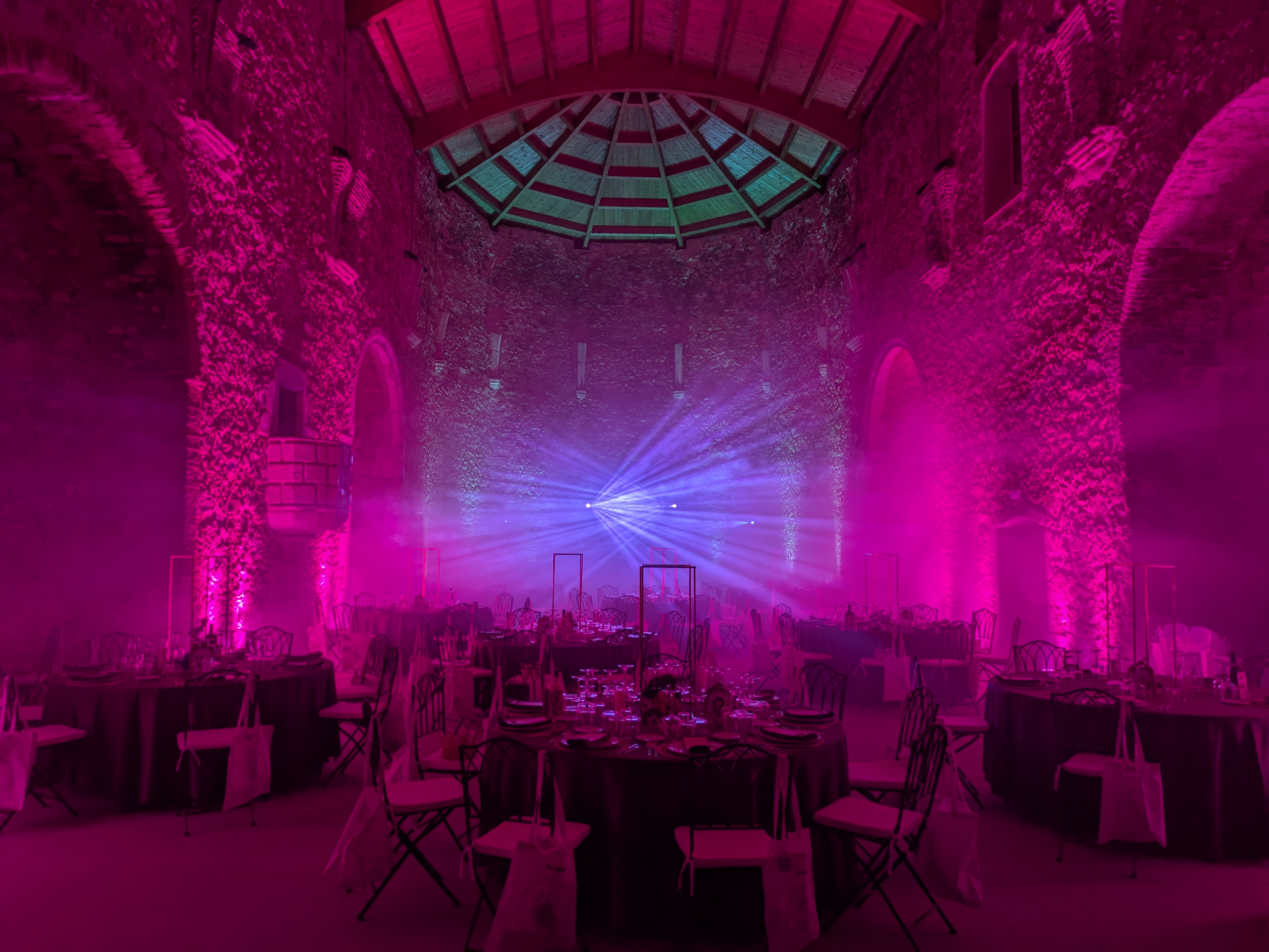 Salón con iluminación espectacular